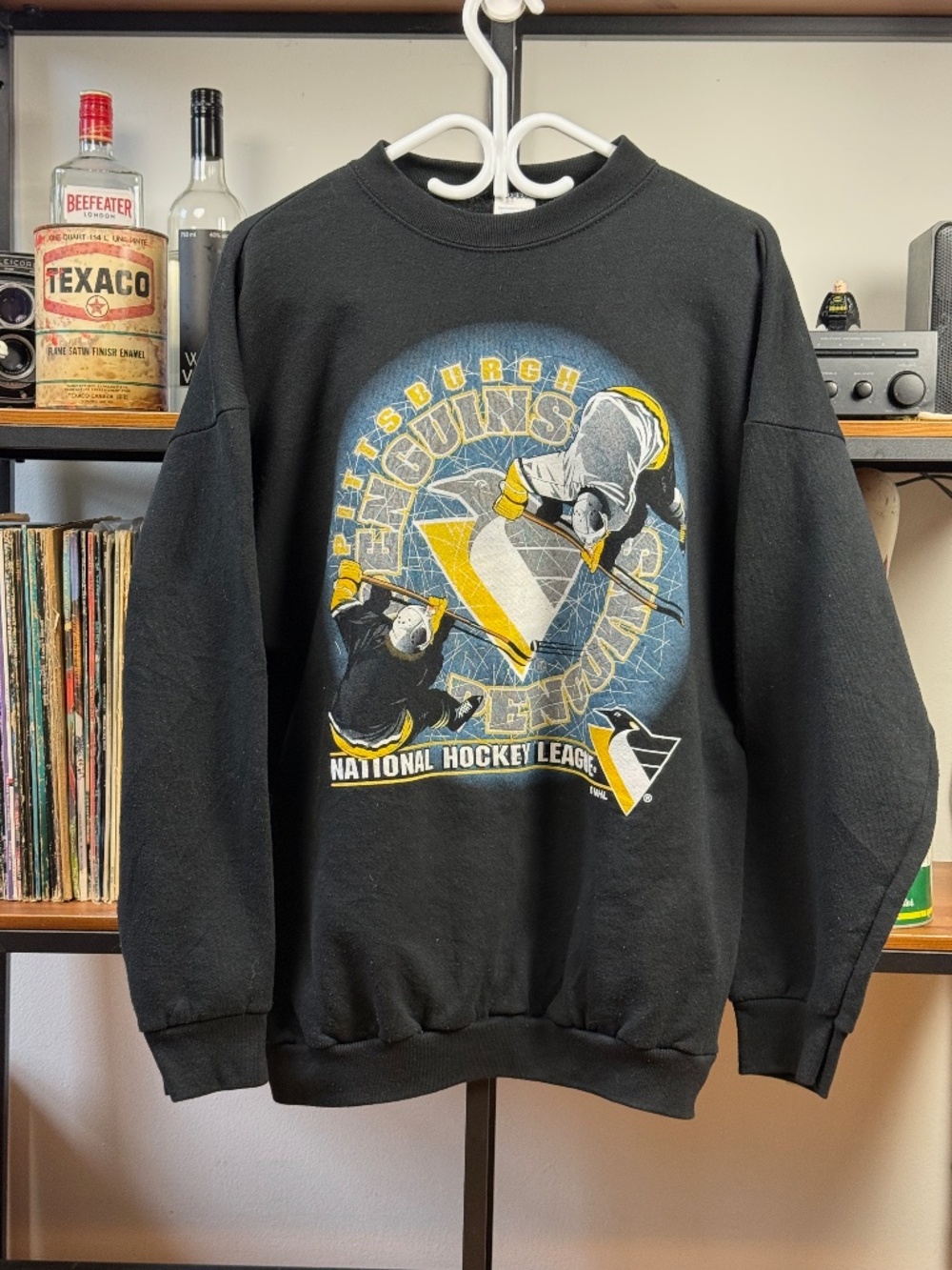 Vintage 90s  NHL Pittsburgh Penguins logo 7 men crewneck sweater/hoodie size XL
